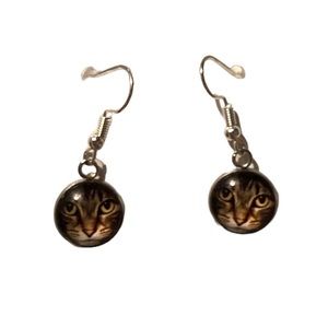 Cat face - earrings